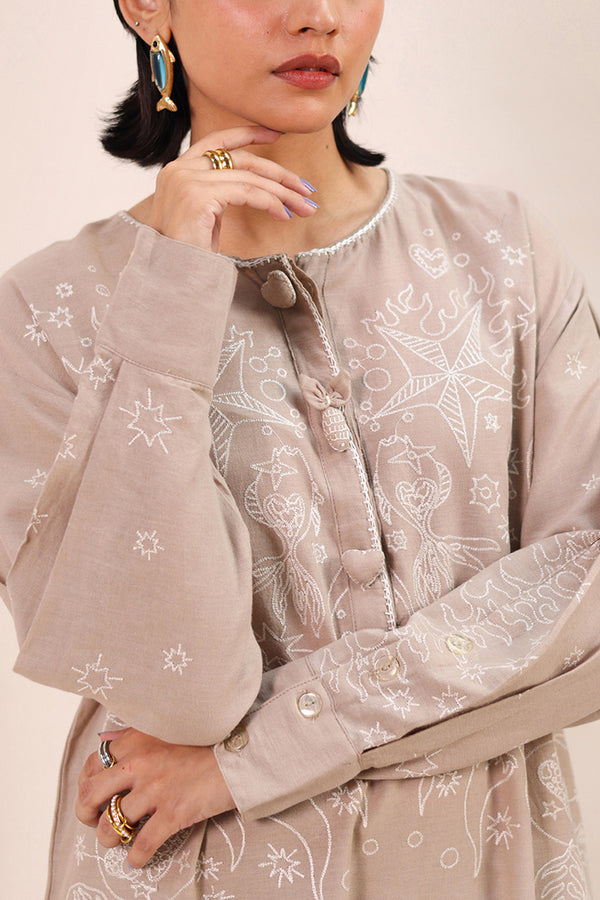 Ocean Whim Embroidered Kurta