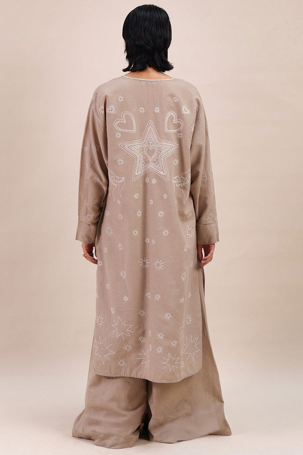 Ocean Whim Embroidered Kurta