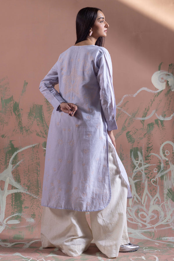 Ocean Whim Embroidered Kurta
