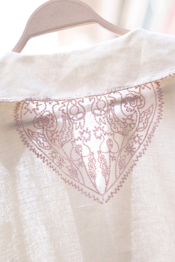 Heartline Embroidered Top