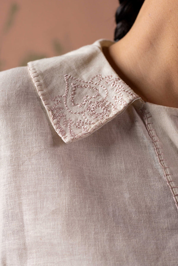 Heartline Embroidered Top