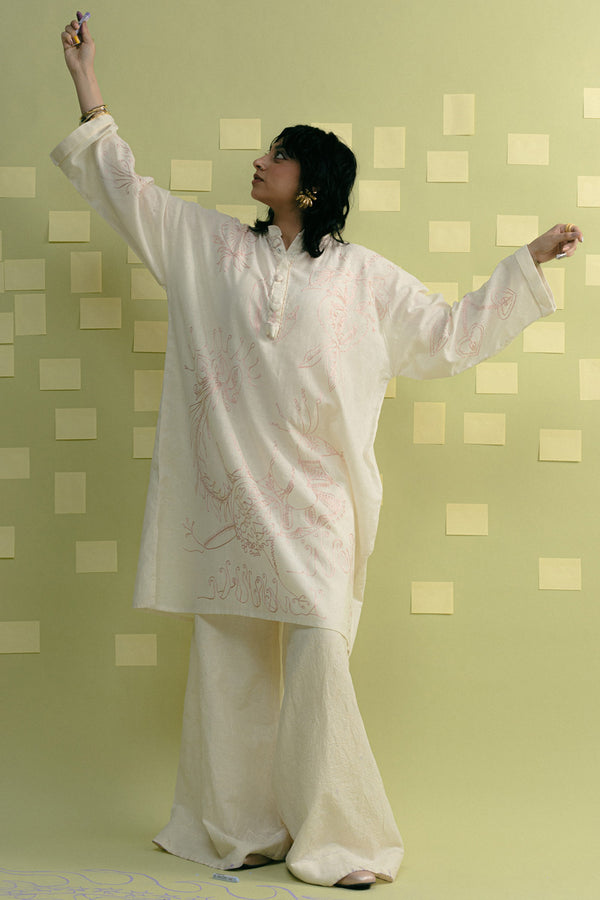 Mirchi Heart Embroidered Shirt