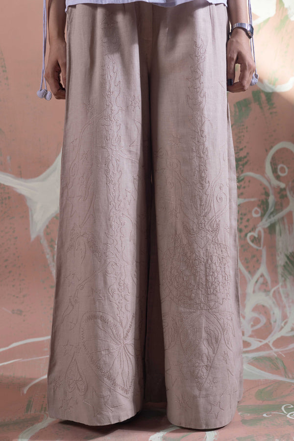 Heart Of Anar Embroidered Trousers