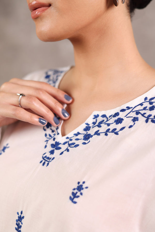 N K R Hand-Embroidered Shirt