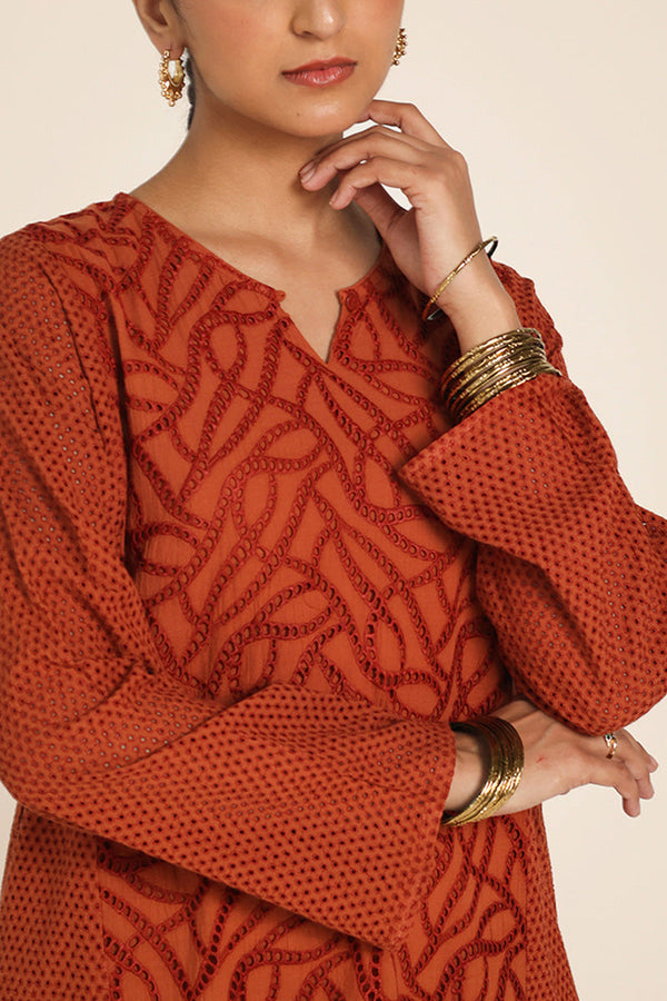 Spring Fling Schiffli Style Top