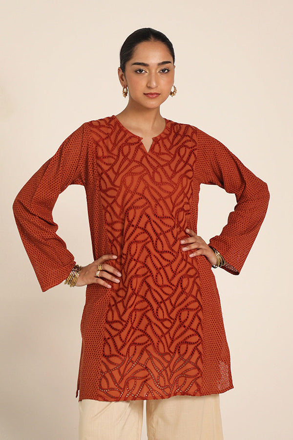 Spring Fling Schiffli Style Top