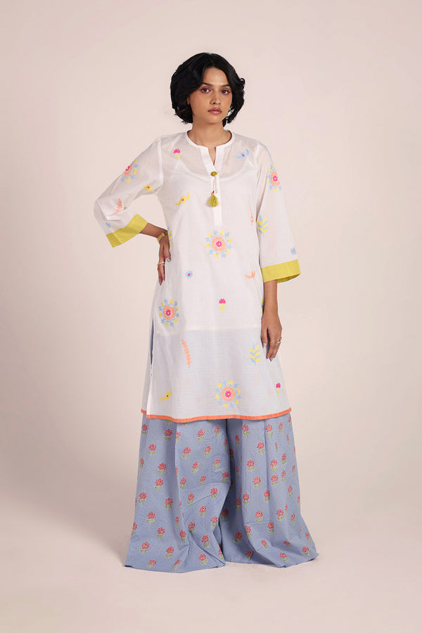 Sea Foam Pastel Grace Kurta