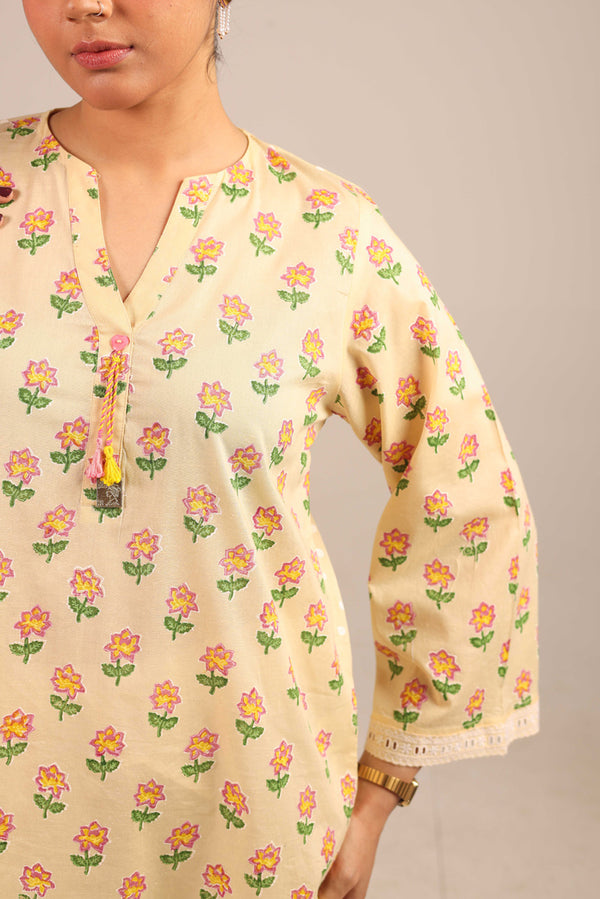 Chintz Whisper Blockscope Kurta