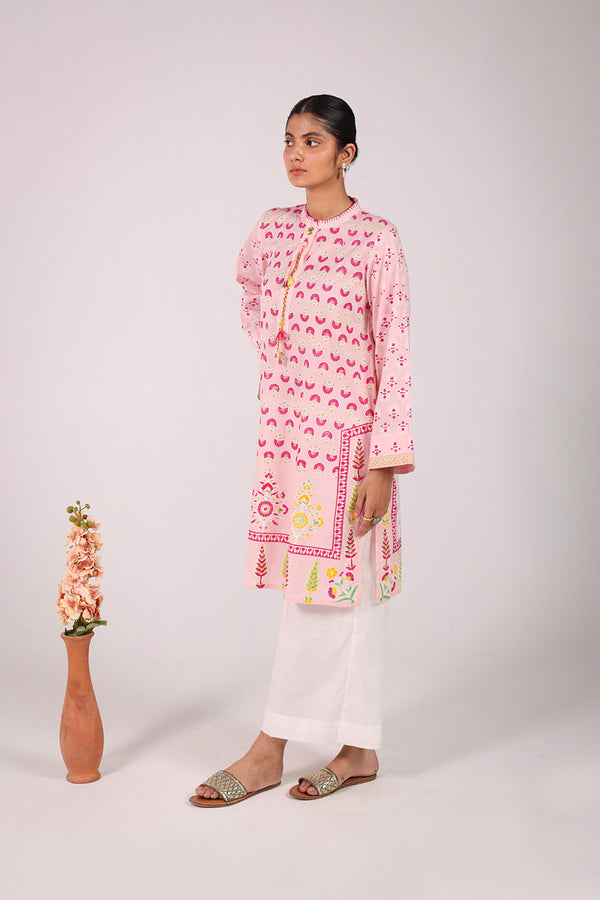 Chintz Whisper Braided Block Kurta