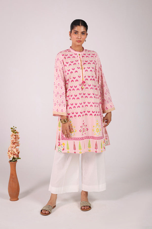 Chintz Whisper Braided Block Kurta