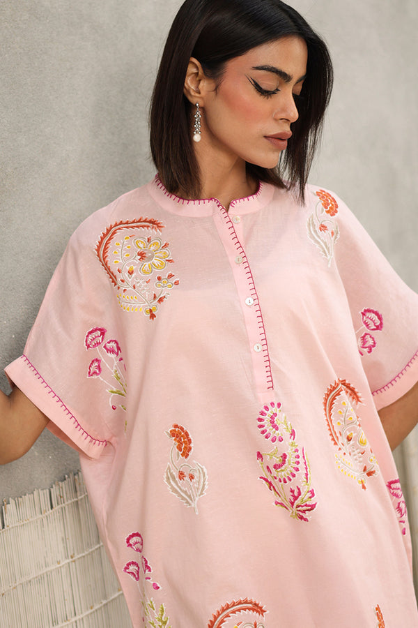 CHINTZ WHISPER BLOCK PRINT KURTA