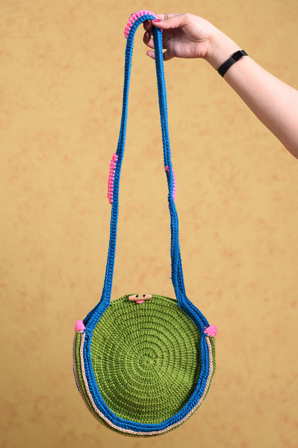 Hand-Crochet Sling Bag