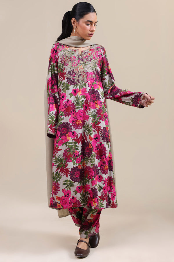 Vibrant Roses Gilded Set