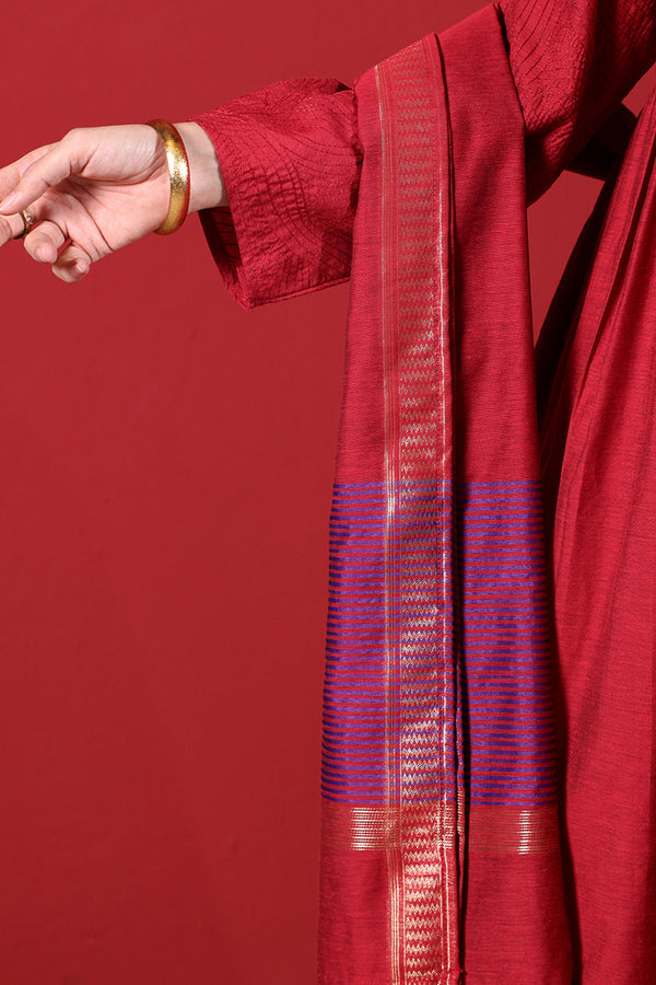 Weave Story Anarkali 3-Piece Set