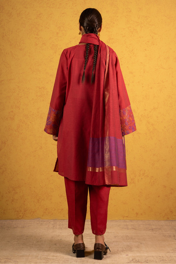 Weave Story Lurex 3-Piece Suit