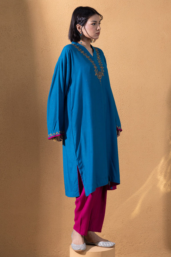 Zari Nur Embroidered Set