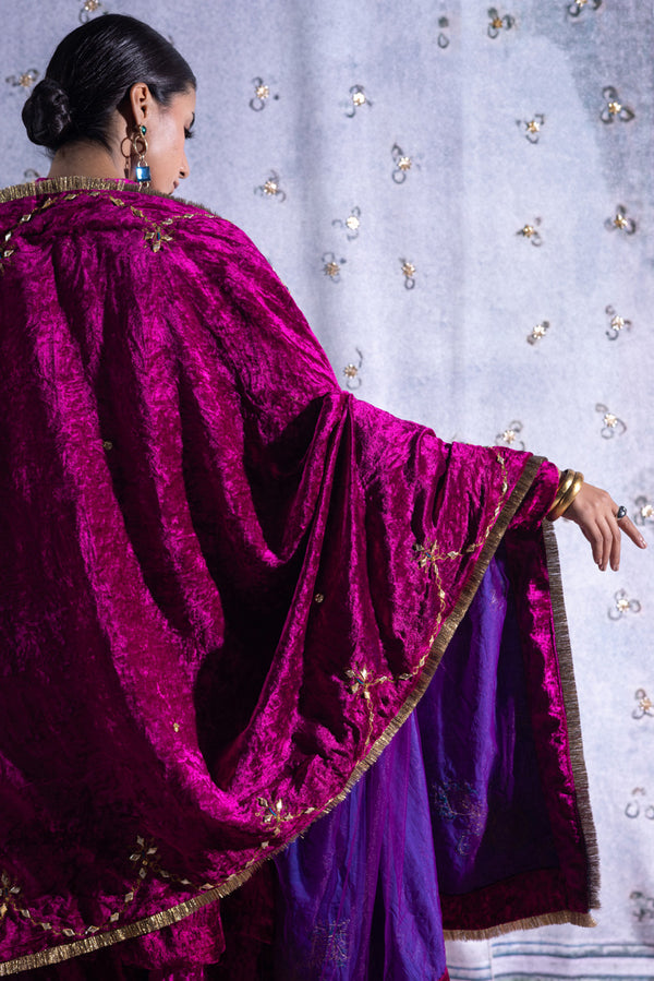 Rani Bahaar Velvet Shawl