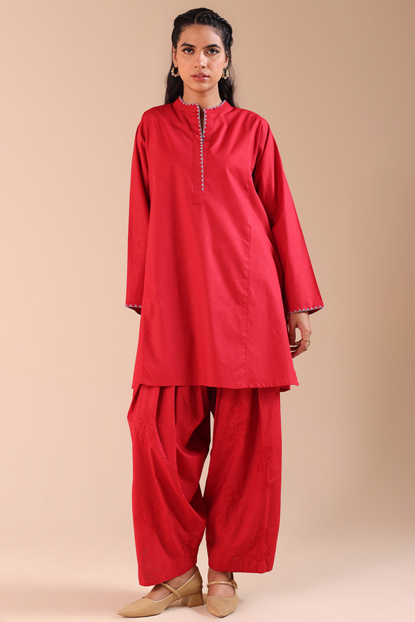 Tonal Embroidered Set