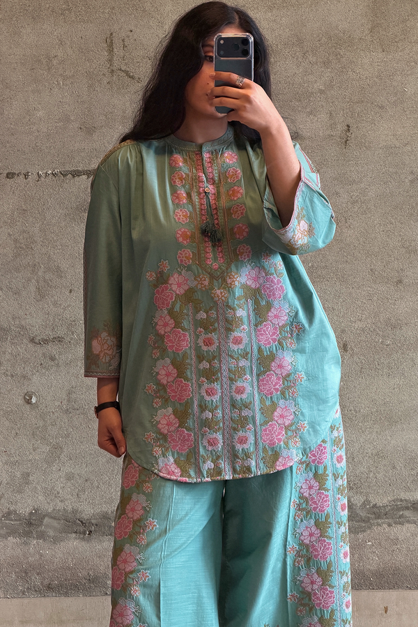Pyari Paras Embroidered Set