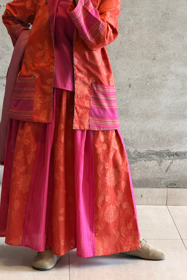 Jacquard Weave Skirt 3-Piece Set